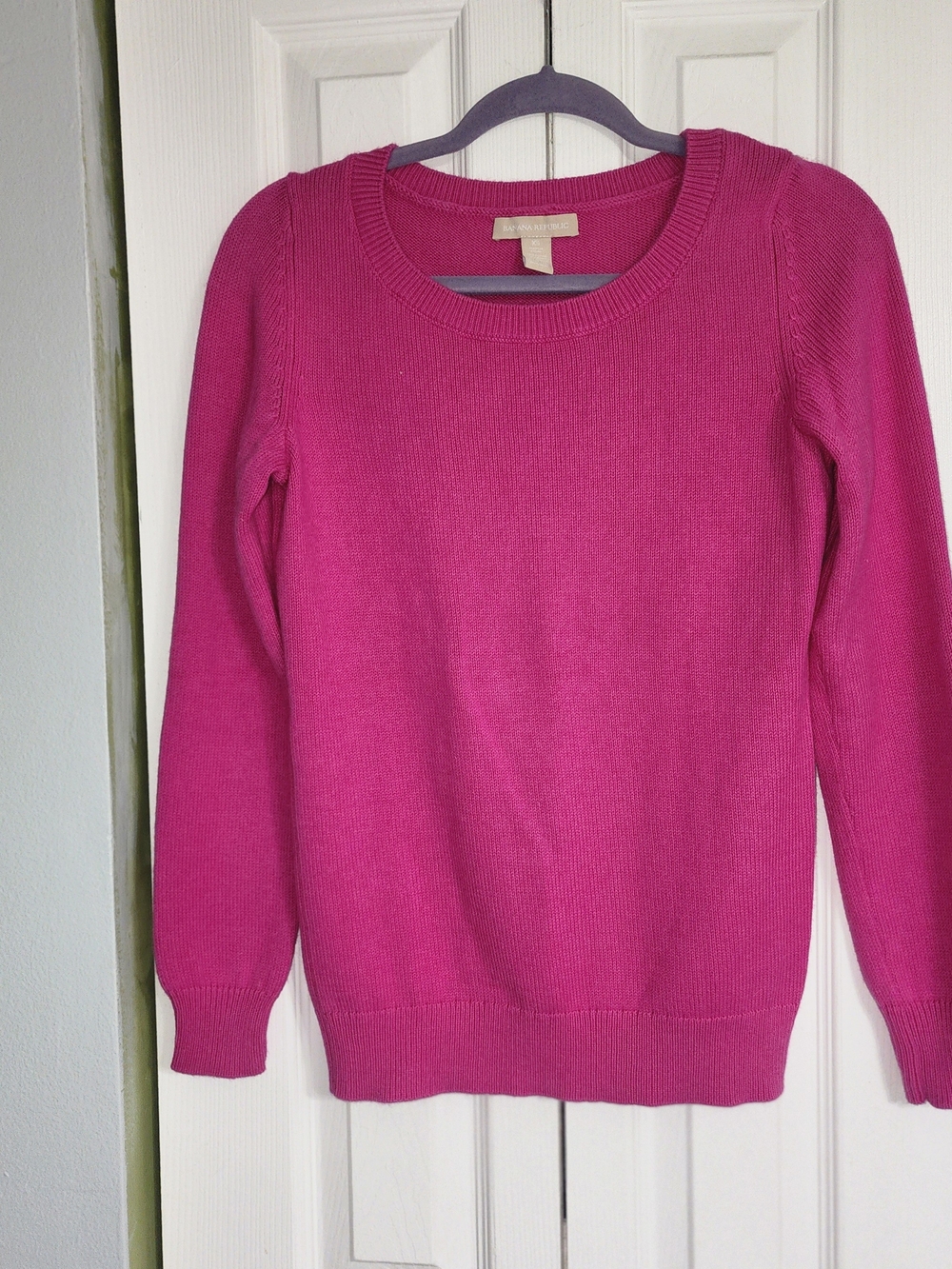 Banana Republic Pink Crewneck Sweater Fall Fashion Size XS